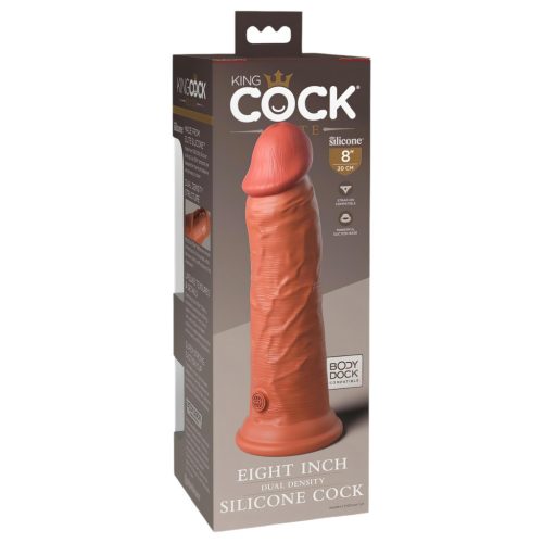 King Cock Elite 8 tapadókorongos dildó - 20 cm