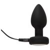 ANOS - világító, fekete vibrációs anál plug