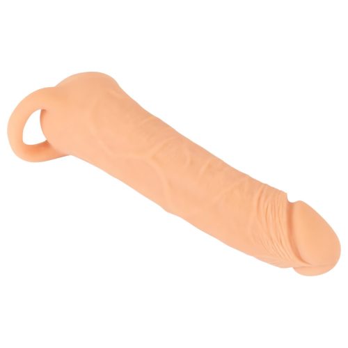 Nature Skin - 2in1 műpunci és péniszköpeny - 23cm