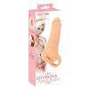 Nature Skin - 2in1 műpunci és péniszköpeny - 23cm