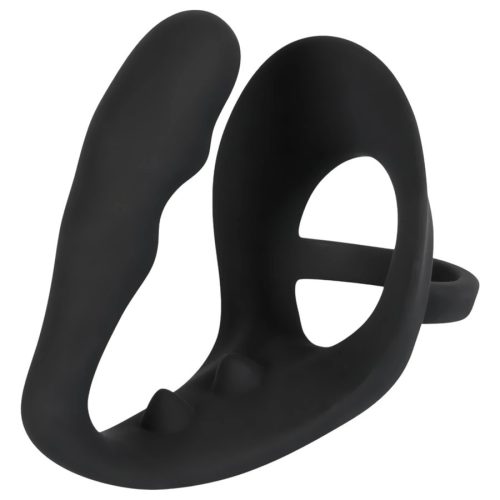 Black Velvet prosztata stimulátor potenciagyűrűvel és herepánttal