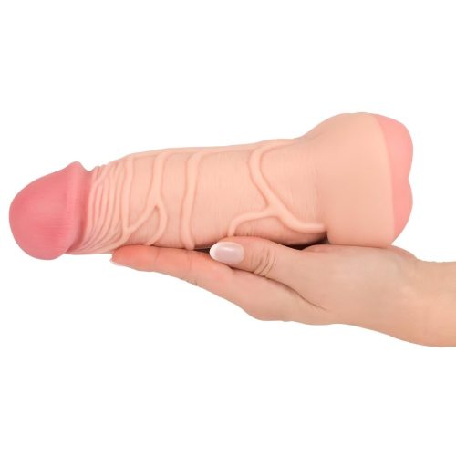 Nature Skin - 2in1 műpunci és péniszköpeny-22 cm