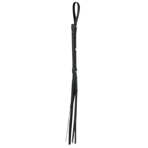 Fetish Fantasy Deluxe Cat-O-Nine - fekete korbács (65cm)
