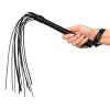 Fetish Fantasy Deluxe Cat-O-Nine - fekete korbács (65cm)