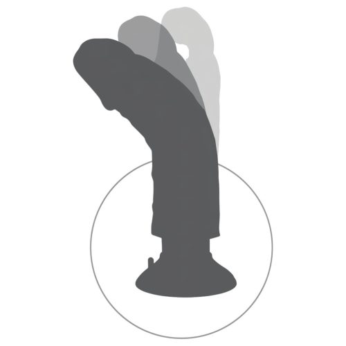King Cock 7 tapadókorongos vibrátor -18 cm