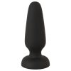 Black Velvets - fekete szilikon anál plug  - S