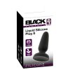 Black Velvets - fekete szilikon anál plug  - S