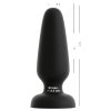 Black Velvets - fekete szilikon anál plug  - L