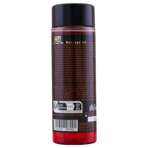 Hot melegítő hatású bőrápoló masszázsolaj - 100 ml