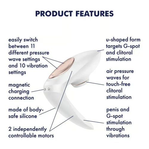 Satisfyer Pro 4 Couples léghullámos párvibrátor