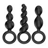 Satisfyer fekete análbot készlet – 3 darabos