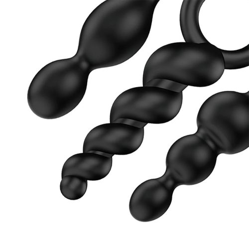Satisfyer fekete análbot készlet – 3 darabos