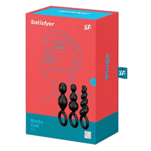 Satisfyer fekete análbot készlet – 3 darabos