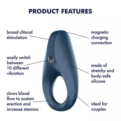 Satisfyer 1. vibrációs tölthető péniszgyűrű