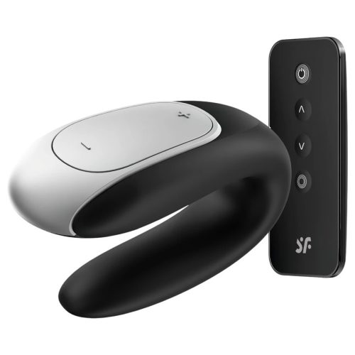 Satisfyer Double Fun okos vízálló párvibrátor - fekete