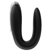 Satisfyer Double Fun okos vízálló párvibrátor - fekete