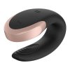 Satisfyer double love- tölthető fekete párvibrátor