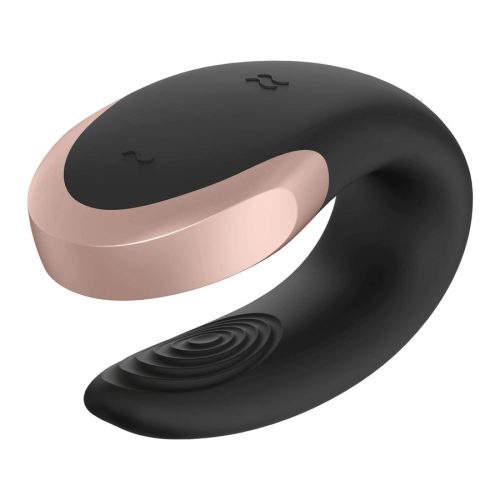 Satisfyer double love- tölthető fekete párvibrátor