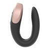 Satisfyer double love- tölthető fekete párvibrátor