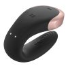 Satisfyer double love- tölthető fekete párvibrátor