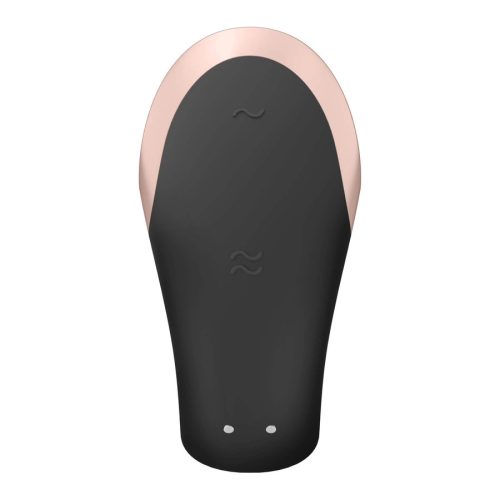 Satisfyer double love- tölthető fekete párvibrátor
