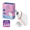 Okos vízálló csiklóizgató fehér vibrátor - Satisfyer Love Triangle