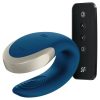 Satisfyer Double Love- tölthető rádiós kék párvibrátor