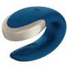 Satisfyer Double Love- tölthető rádiós kék párvibrátor