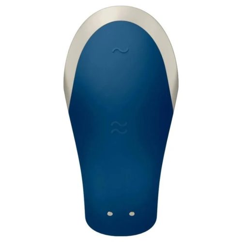 Satisfyer Double Love- tölthető rádiós kék párvibrátor