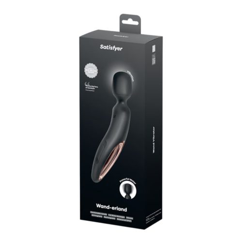 Satisfyer Wand-erland - fekete masszírozó vibrátor