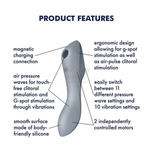 Satisfyer Curvy Trinity 3 akkus dupla vibrátor