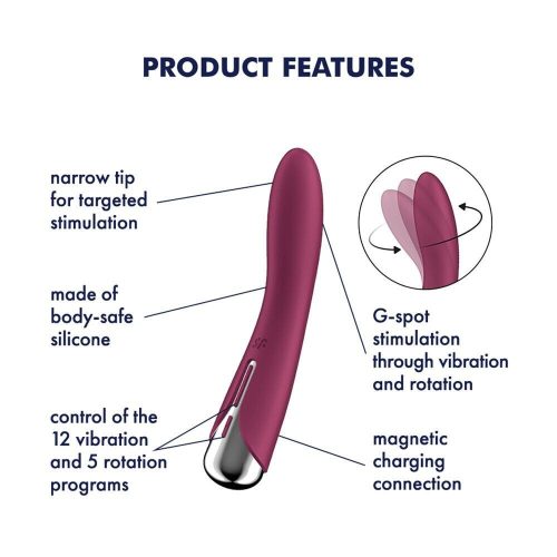 Satisfyer Spinning Vibe 1 forgó vibrátor - lila