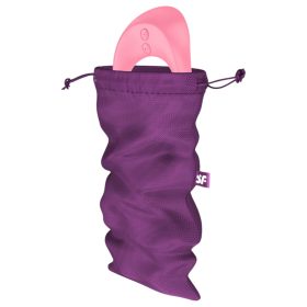   Satisfyer Treasure Bag - diszkrét lila tároló táska - közepes