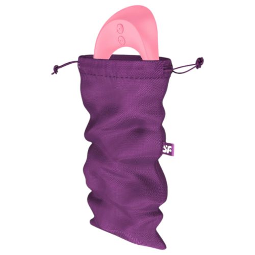 Satisfyer Treasure Bag - diszkrét lila tároló táska - közepes
