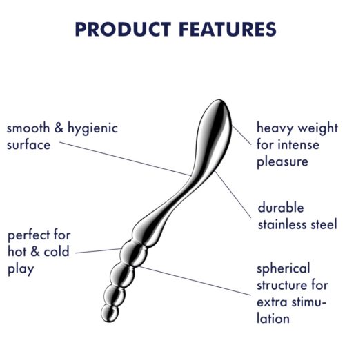 Satisfyer Star Force 1 - ezüst gömbös acéldildó