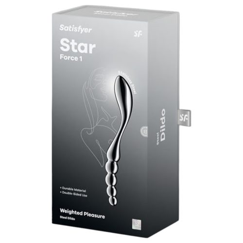 Satisfyer Star Force 1 - ezüst gömbös acéldildó