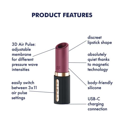 Satisfyer Deep Kiss léghullámos csiklóizgató