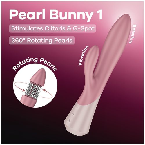 Satisfyer - Pearl Bunny 1 forgógyöngyös nyuszivibrátor