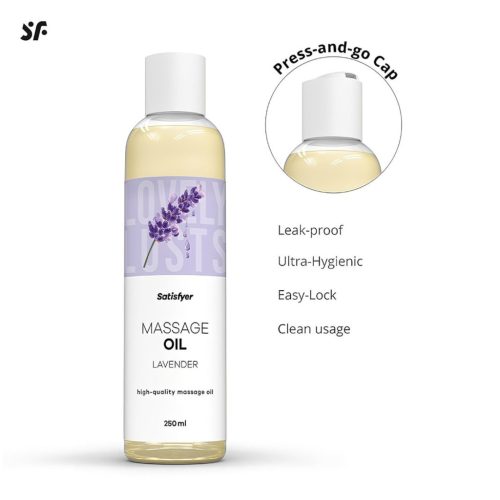 Satisfyer - levendulás masszázsolaj - 250 ml