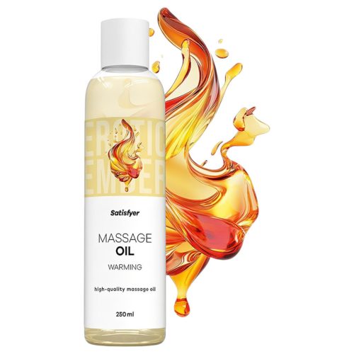 Satisfyer - melegítő hatású masszázsolaj - 250 ml