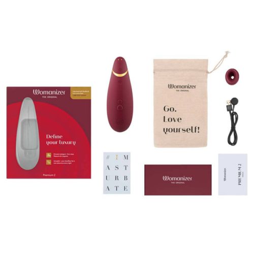 Womanizer  Premium 2 csiklóizgató vibrátor - piros
