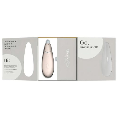 Womanizer  Premium 2 - fehér léghullámos csiklóizgató vibrátor 