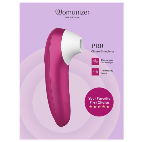 Womanizer Pro - pink léghullámos csiklóizgató