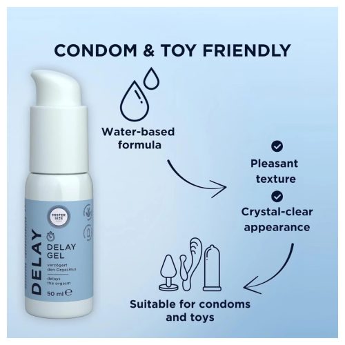 Mister Size Delay Gel - magömlést késleltető gél