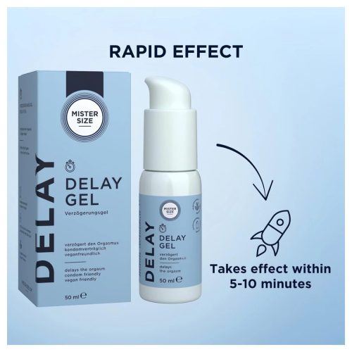 Mister Size Delay Gel - magömlést késleltető gél