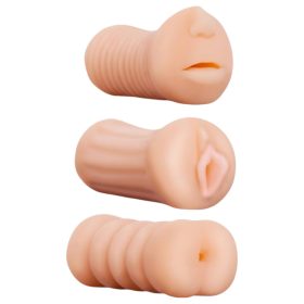   XXX To GO Juicy önkielégítő szett - műpunci, száj, popsi maszturbátor