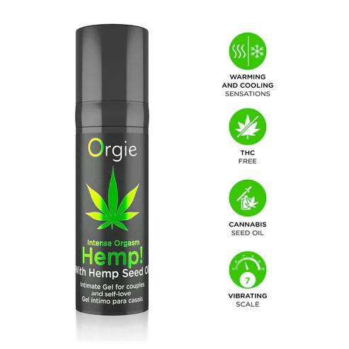 Orgie Hemp- kendermagolajos bizsergető gél mindkét nemnek
