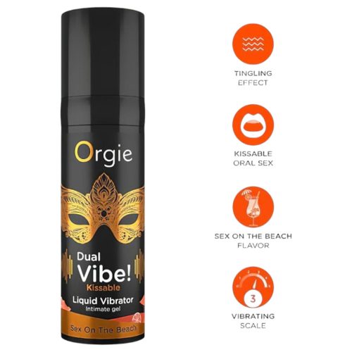 Orgie Dual Vibe unisex folyékony vibrátor - Sex on the Beach - 15 ml