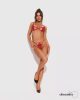 Obsessive Luise Sublim Red - nyitott szett - L/XL