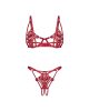 Obsessive Luise Sublim Red - nyitott szett - L/XL